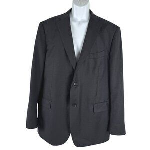 Suitsupply Wool Blazer‎ Jacket Size 60 Charcoal Black Reda 1865 Formal CJ-2298